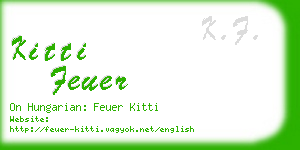 kitti feuer business card